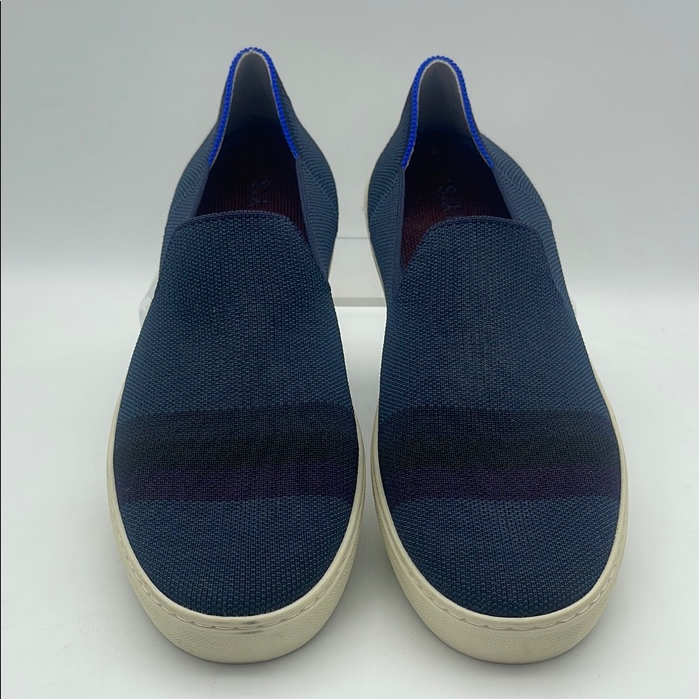 Rothy’s The Original Slip-On Sneaker Midnight Stripe Washable Casual Sz 11